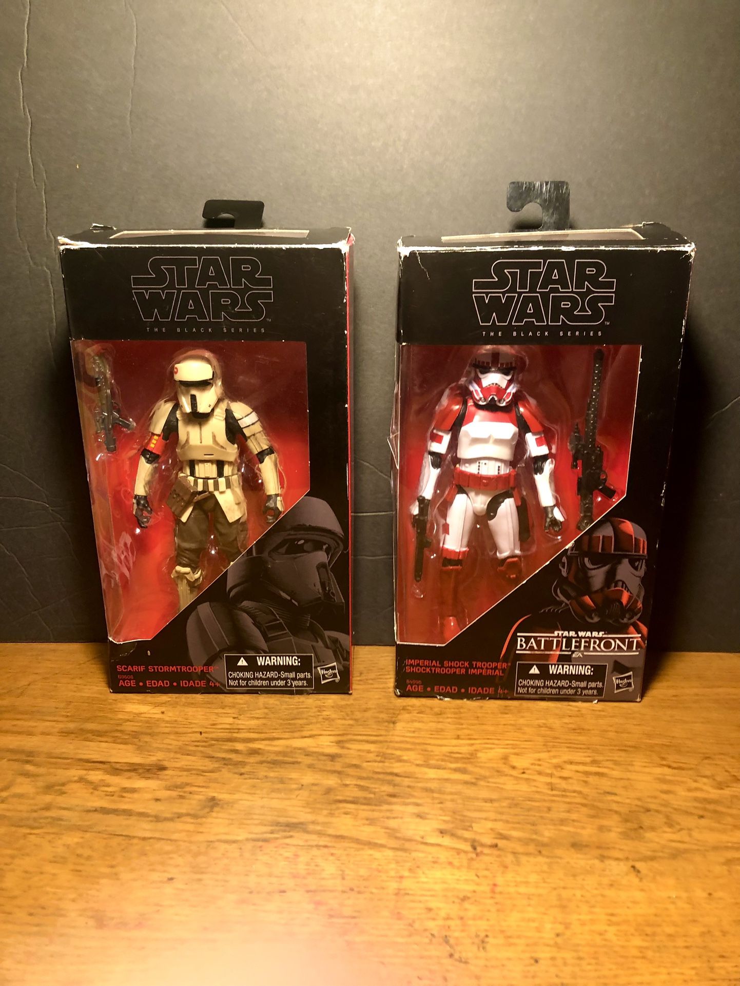 2 Star Wars Black Series Figures.
