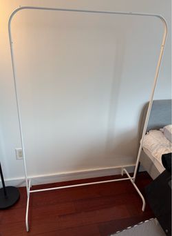 IKEA clothes rack & hangers