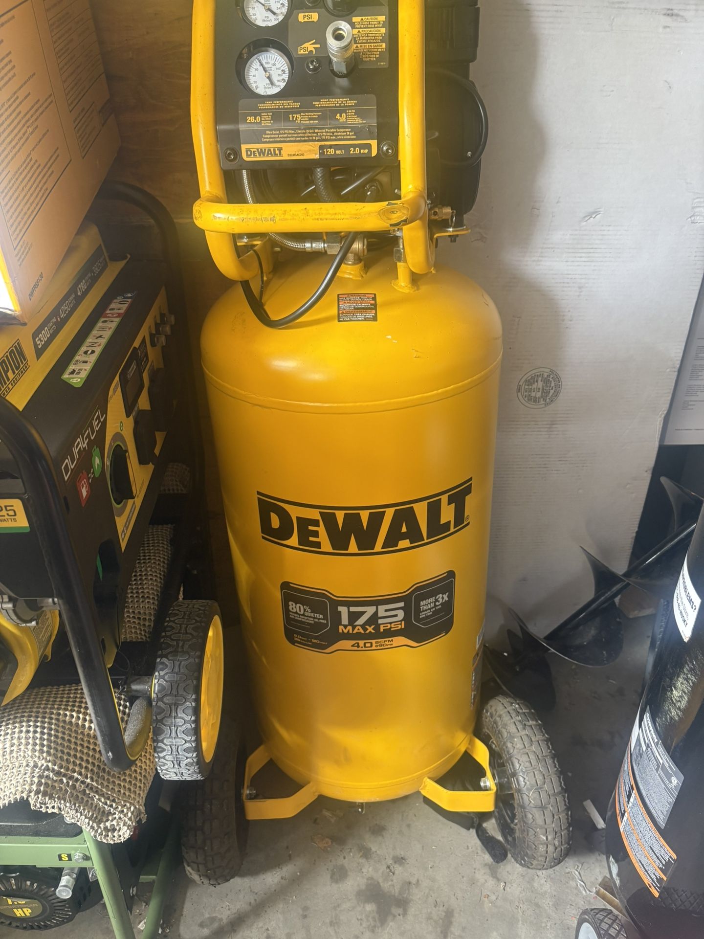 26 Gal. 175 PSI Ultra Quiet Portable Electric Air Compressor