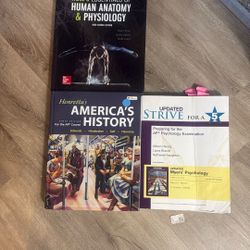 Human Anatomy And Physiology, American History And Update Strive For A 5 Physiology, Examination Book