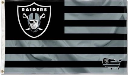 Raiders Flag 5ftx3ft $15 Ea Firm On Price