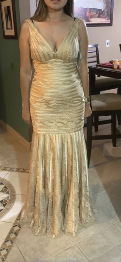 Gold Beautiful Gown Dress