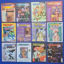 PREVIEWS ADULT SUPPLEMENTS 1997 COMPLETE RUN DIAMOND VF-NM 12 ISSUES!