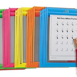 LAKESHORE - Pack Of 30 - Reusable Write & Wipe Pockets