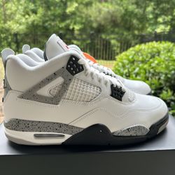 Jordan 4 White Cement          3 5 10 12 14 Metallic Flu Game Asics