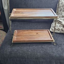 Two Tier Wood And Metal 20