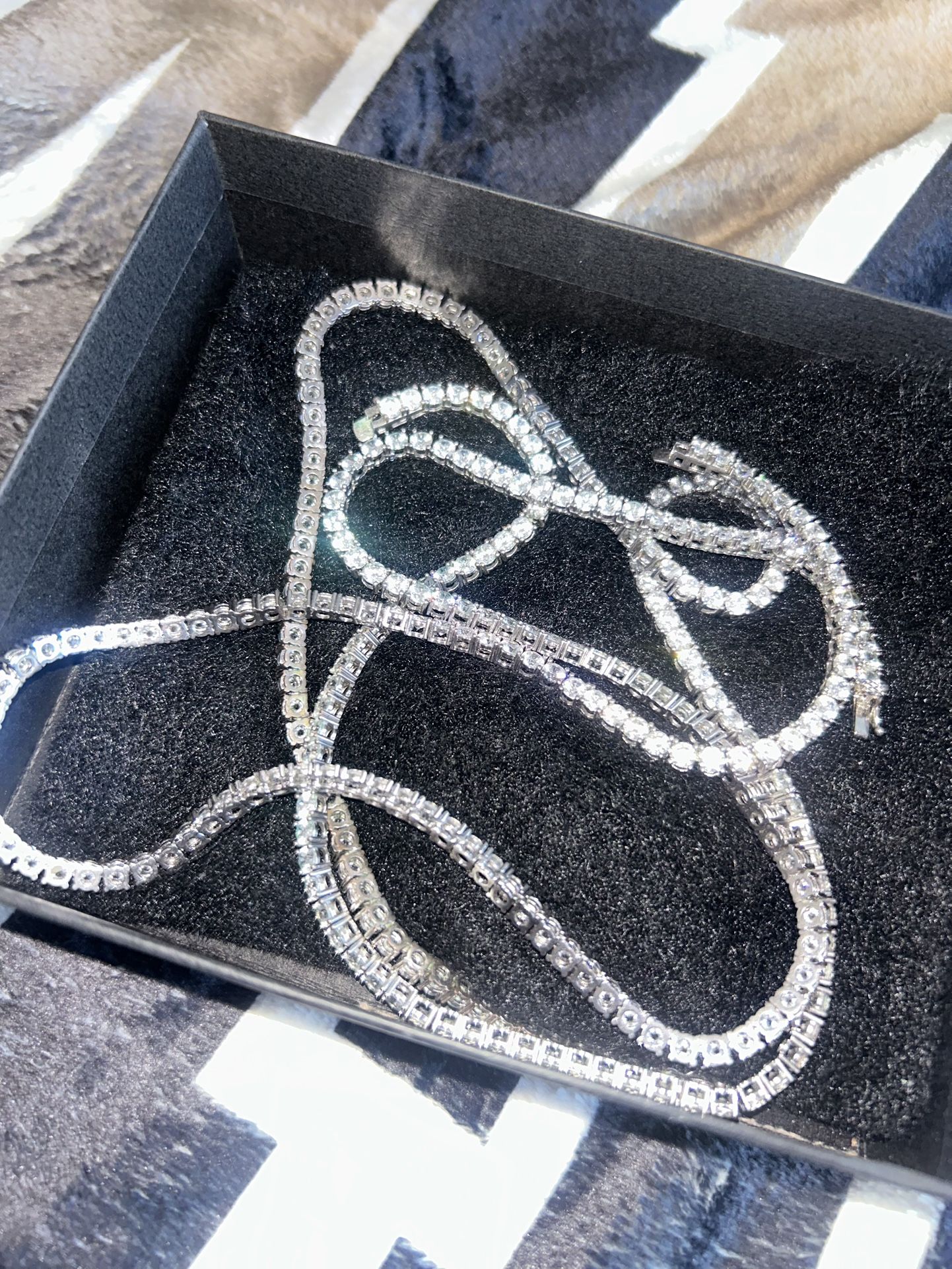 2 Silver Tennis Chains