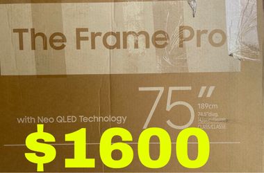 SAMSUNG 75β THE FRAME PRO 2026 β $1,600!
