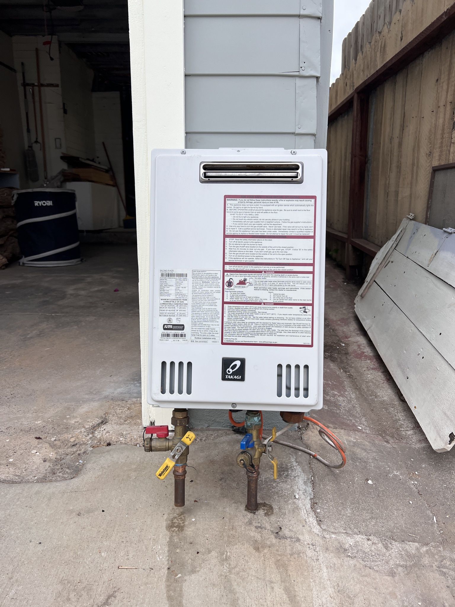 Takagi Natural Gas Tankless Water Heater (TK5U-OS-N)