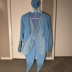 Female Dumb And dumber Blue tuxedo costume