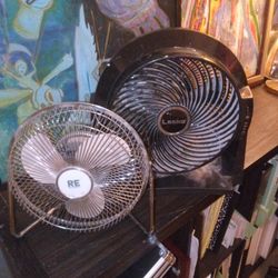 2 REALLY NICE SMALL FANS FOR SALE TOGETHER FOR CHEAP 
