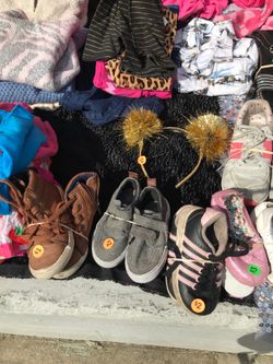 Shoes, clothes, toys...