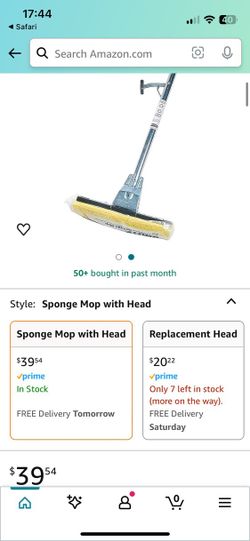 Rubbermaid Commercial Brute Steel Roller Sponge Floor Mop