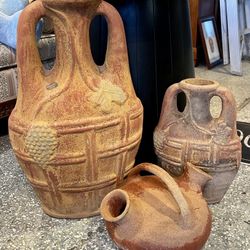 Decorative Terracotta Vases 