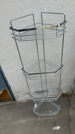 Shower Or Corner Metal Rack Shelf 