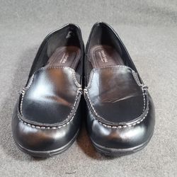 Comfort Plus by Predictions Colby Loafers – Black Slip-On Shoes, Size 9.5W 