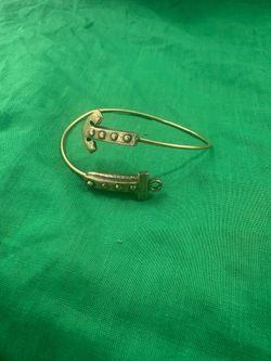 Alex and Ani Gold Rustic Anchor Charm Bangle Wrap Bracelet