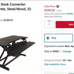 Adjustable Desktop attachment