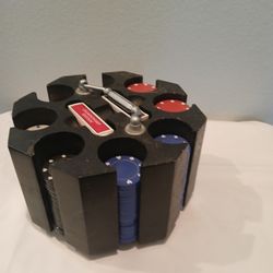 Poker Chips Carousel and playing cards