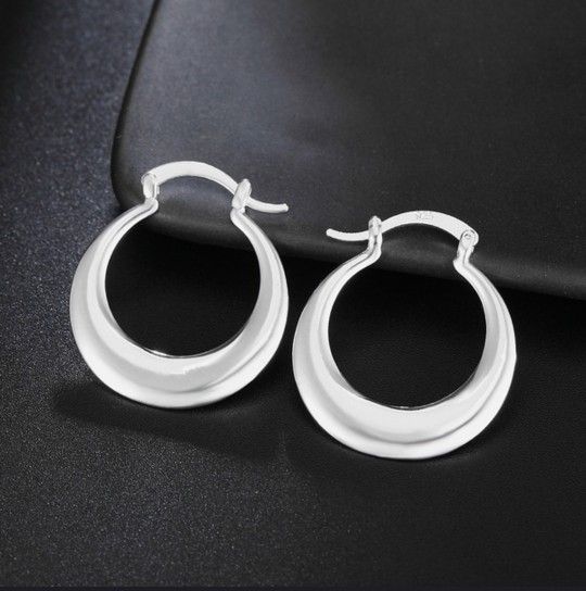 925 Silver Hoop Earrings