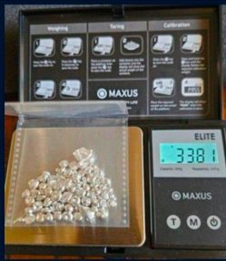 1 oz silver  below melt