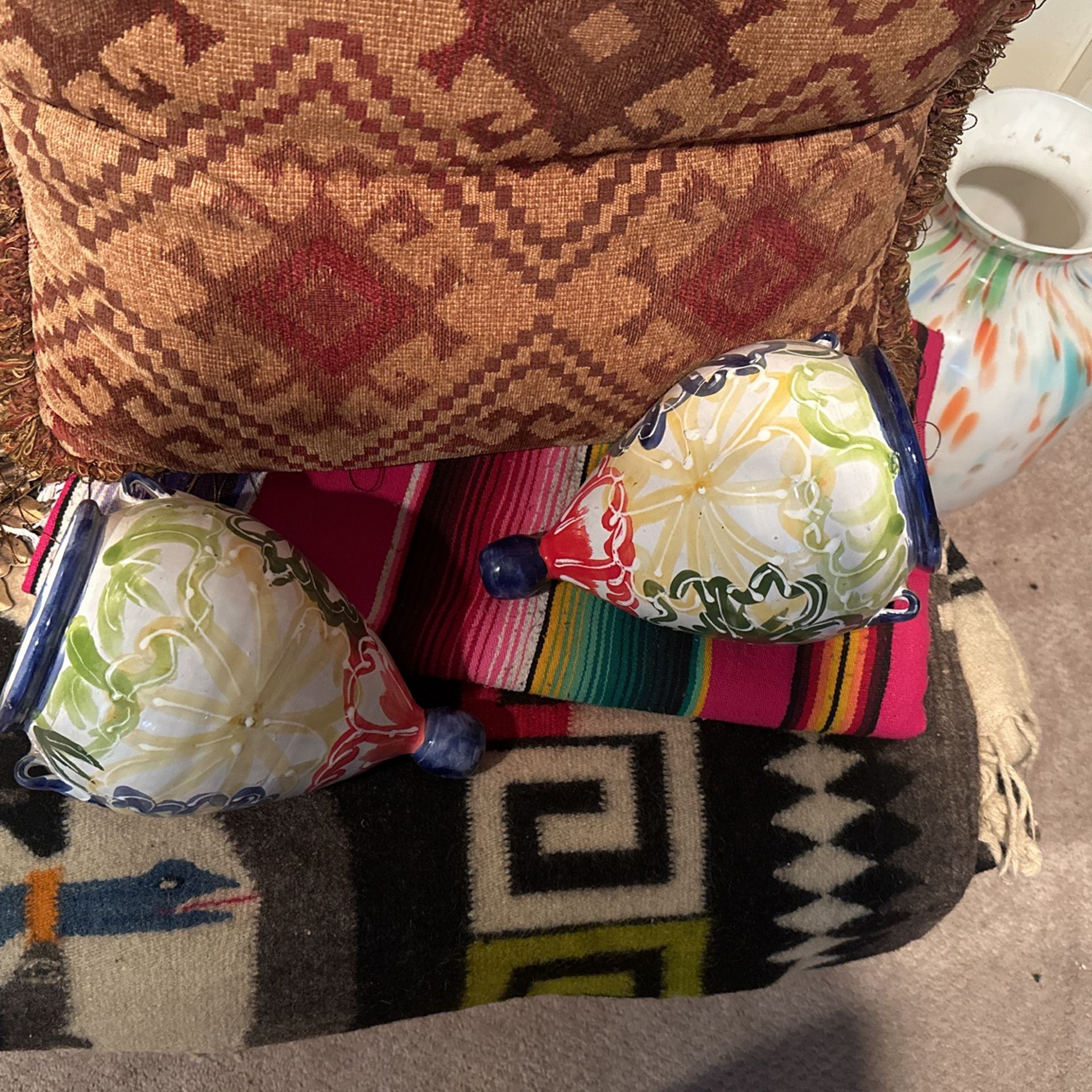 Two Wall Hanging Flower Pots
