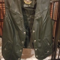 Womens Harley Davidson leather vest