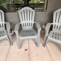 Set Of Three Adirondack Chairs