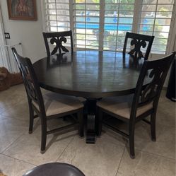 Dining Room Table And Four Chairs