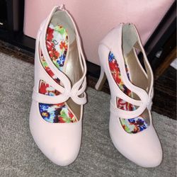 Qupid  Light Pink Heel