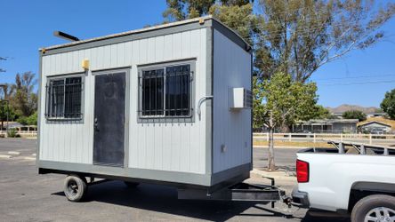 8 ft wide 16 ft long office adu storage construction site trailer
