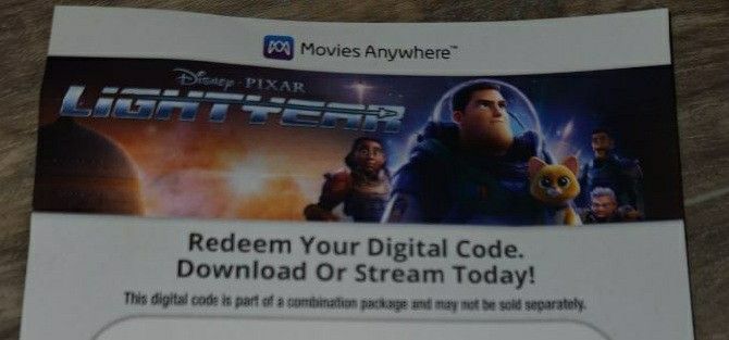 Lightyear Digital Copy