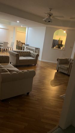 Living Room Set, Dinning Set, And Table And Bar Stool Set