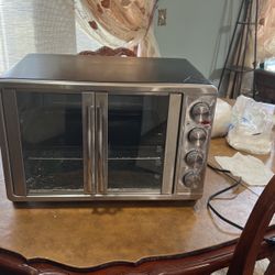 Elite Gourmet ETO-4510M French Door 47.5Qt, 18-Slice Convection Oven 4-Control Knobs, Bake Broil Toast Rotisserie 