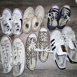 Adidas,Vans,Converse 3-4.5Y
