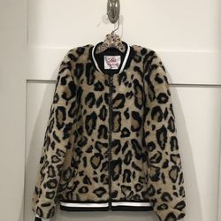 Girls Justice Leopard Print Bomber