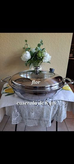 CACEROLA DE 8 QT DE ACERO INOXIDABLE 5-PLY VIDA SANA PRINCESS HOUSE 🌹⚘️