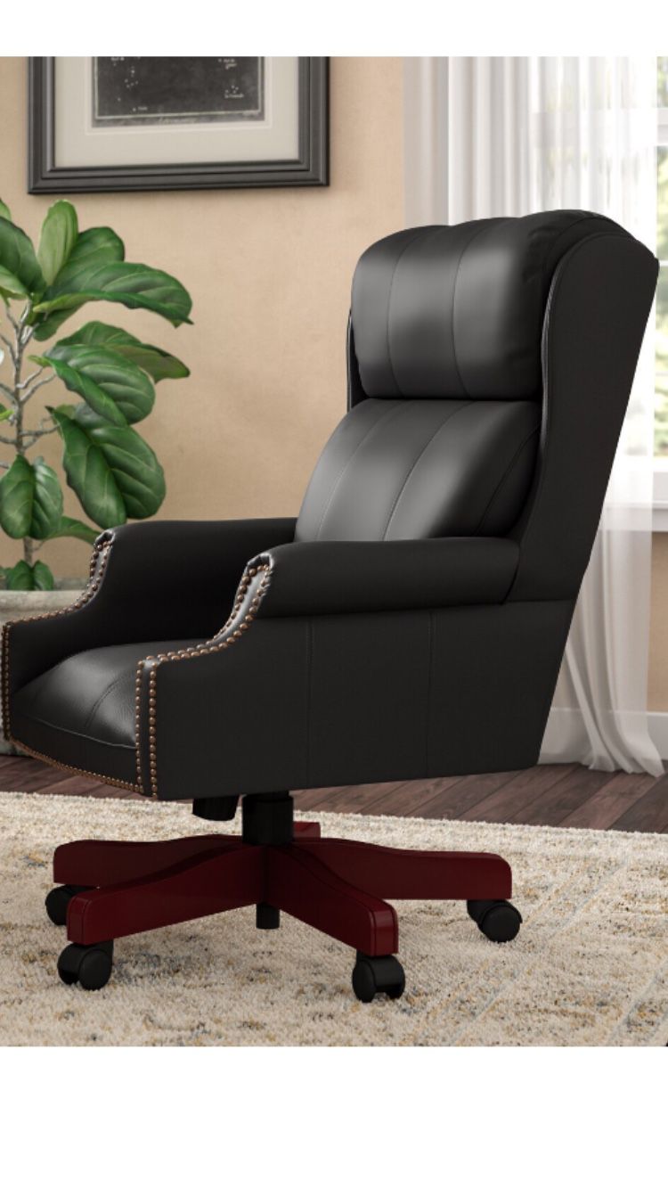 Executive leather office chair