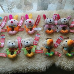 10pc LITTLE MIMOS PLUS RATTLES NEW W/TAGS
