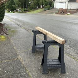 Saw Horses Folding Plastic Light Weight Lumber Holder Construction House Repair 