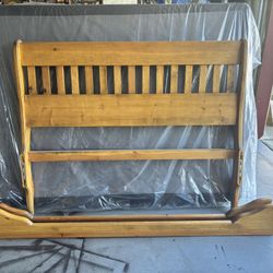 Solid Wood Queen Bed Set (2 Mattresses & Box Spring)