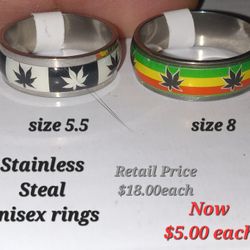 Stainless Steal Unisex Rings