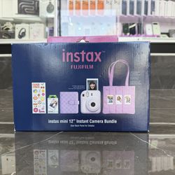 Instax Fujifilm mini 12” Instant Camera Bundle ((Take It Home In Payments/ llévatelo a casa en pagos)