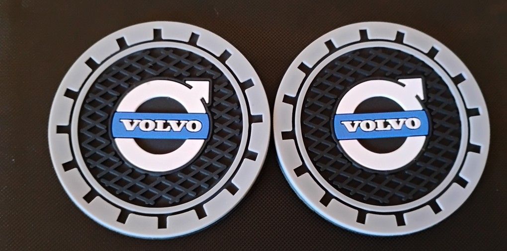 Volvo Car Cup Holder Coasters NEW