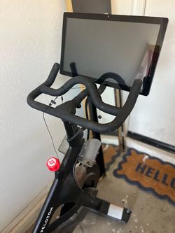 Peloton Bike with Headphones and 2 Pairs of Shoes