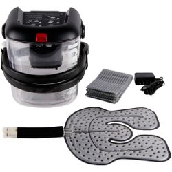 Cold Therapy System w/ Reservoir, Pad, Power Adapter & Wrap - Black/Clear/Gray