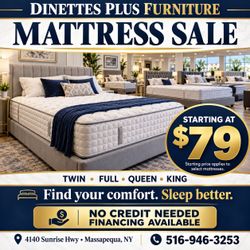 🛏️ MATTRESS SALE — Starting at just $79!