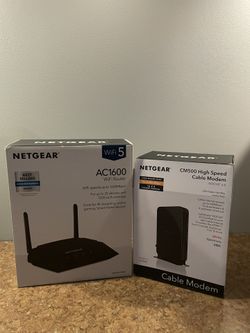 NETGEAR wifi router and cable modem
