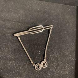 Mens Tie Bar Sterling Silver Vintage FCC 
