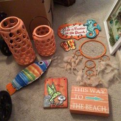 All Things Coral!!  Will Sell Separately Or $30 - No Reasonable Offer Refused - Must Sell!